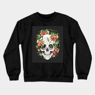 Skull and Rose Branch Crewneck Sweatshirt